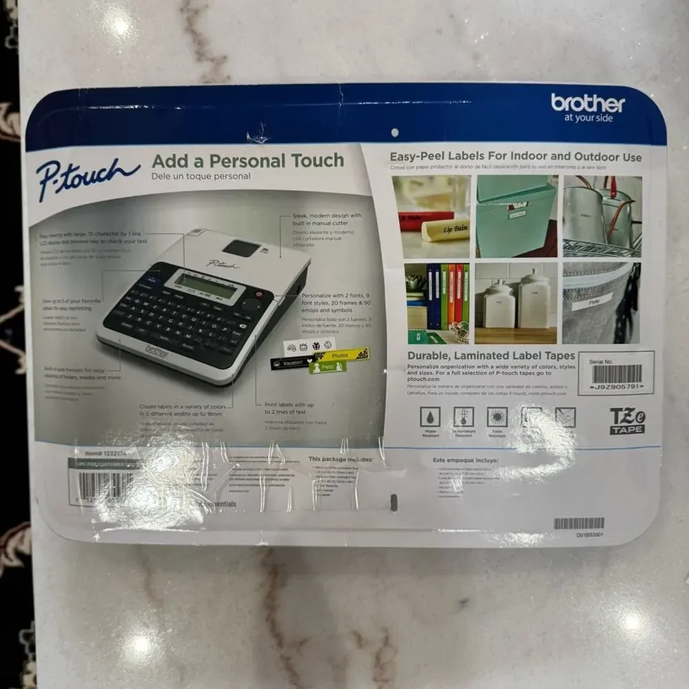 Brother P-touch label maker kit PT-2040C NEW